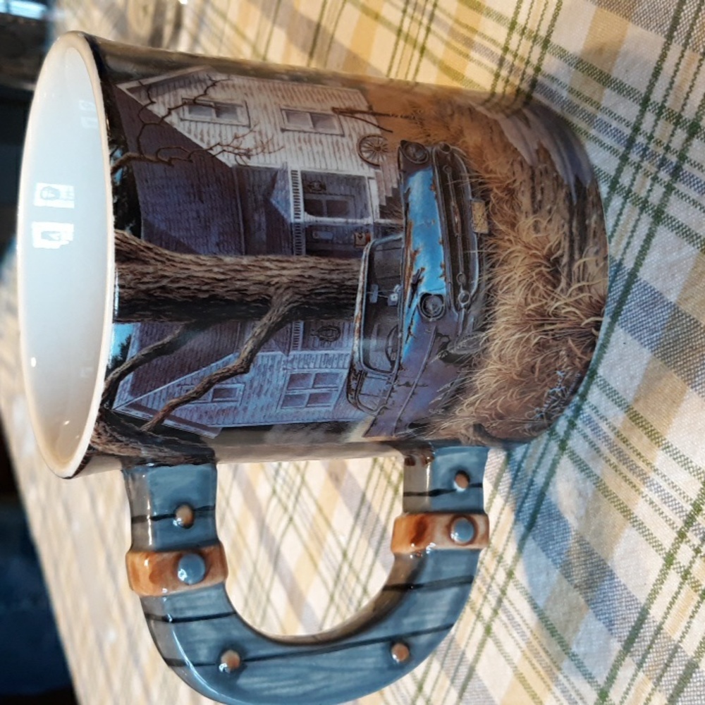 River's Edge Deer Scene Mug